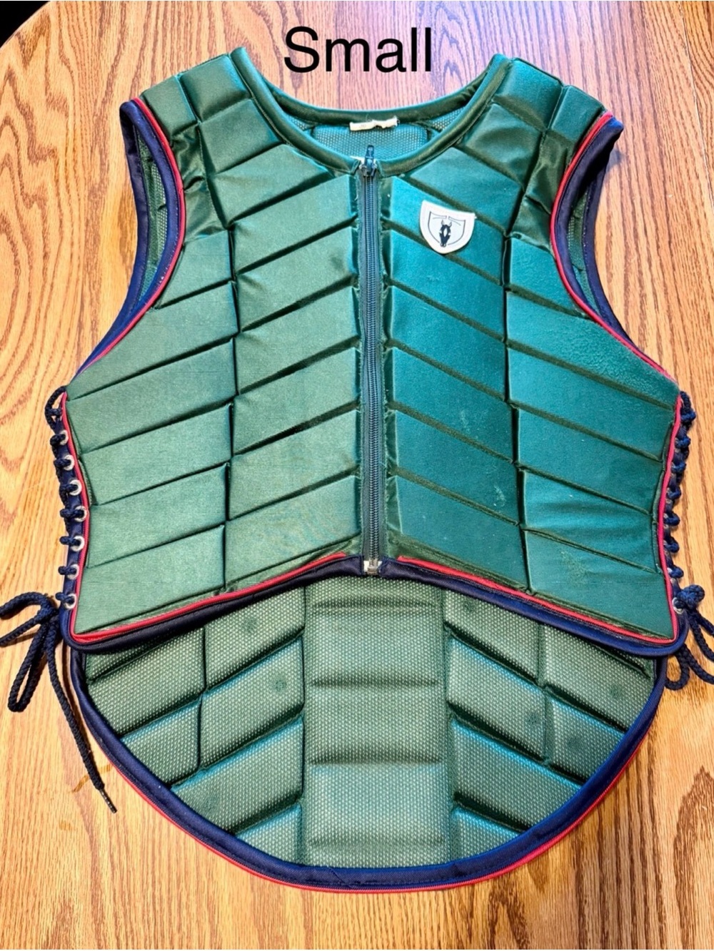 Tipperary eventing safety protector vest green small/36